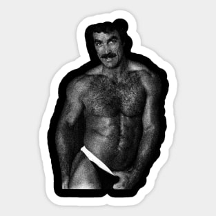 Black STYLE Tom Selleck Sticker